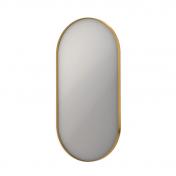Sanibell Ink SP20 ovalt spejl m/ramme 50 x 100 cm - Brstet mat guld