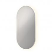 Sanibell Ink SP21 ovalt spejl m/backlight, varme og sensor 60 x 120 - Mat hvid