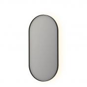 Sanibell Ink SP21 ovalt spejl m/backlight, varme og sensor 50 x 100 - Brstet gunmetal