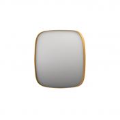 Sanibell Ink SP29 superellipse spejl m/ramme 40 x 40 cm - Brstet mat guld