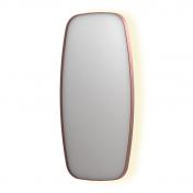 Sanibell Ink SP30 superellipse spejl m/backlight, varme og sensor 50 x 100 cm - Brstet kobber