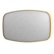 Sanibell Ink SP30 superellipse spejl m/backlight, varme og sensor 140 x 80 cm - Brstet mat guld