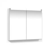 Cass�e 120 spejlskab m/lys og lysstyring - Hvid