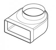 Thermex fladkanal bøjning - 220x90 MM - Ø150