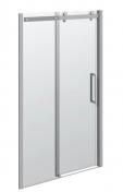 Dansani Deluxe XXL skydedør 1200 mm - Satin/klar glas