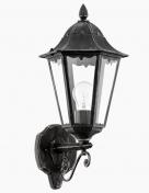 Eglo Navedo udendørs væglampe - Sort/silverpatina