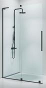 Strmberg Faro 12 walk-in brusevg m/skydedr 800mm - Klart glas/gunmetal