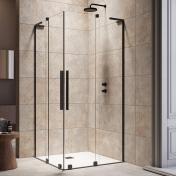 Str�mberg Faro 42 bruseniche m/skyded�re 106x106 - Klar glas/mat sort