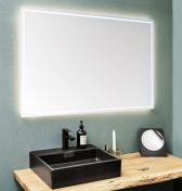 Luca firkantet spejl m/integreret LED lys, backlight og touch - 90 cm