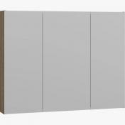 Dansani Style spejlskab 100 m/lysstyring og 3 lger - Brun eg