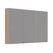 Dansani Style spejlskab 120 m/3 lger og lysstyring - Varm eg