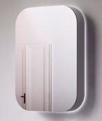 Casse Shape spejlskab 50 m/backlight - Alu