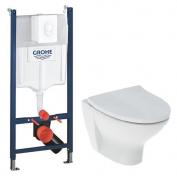 If Spira 6265 Rimless toiletpakke inkl. sde m/softslose, cisterne og hvid betjening