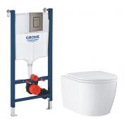 Grohe Start Round toiletpakke inkl. sde m/SoftClose, cisterne og betjening i gunmetal