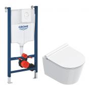 Catalano Zero 46 ultra kompakt toiletpakke inkl. sde m/softclose, cisterne og betjening i hvid