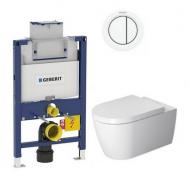 Duravit Me by Starck Rimless m/wondergliss inkl. lav cisterne, hvid betjening og sde m/soft-close