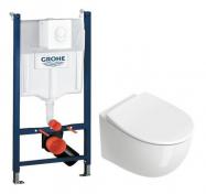 Catalano Italy newflush toiletpakke inkl. sde m/soft-close, cisterne og hvid betjening
