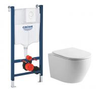 Lavabo Studio RIMless toiletpakke inkl. sde m/soft-close, cisterne og hvid betjening