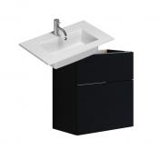 Dansani Luna Urban 60 mini møbelsæt m/Mini minore vask og skuffer - Høj - Sort eg
