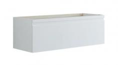 Dansani Luna Urban Mini dobbelt vaskeskab 120*44 m/skuffe - Hvid mat lak