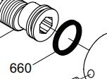 Vola VR660 O-ring ø 19,00x3,00 mm 1 styk
