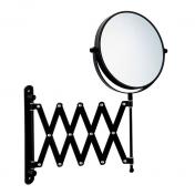 Beslagsboden Glow makeupspejl m/saksearm og 7x forstrrelse - Mat sort