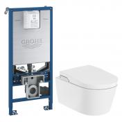 Roca Inspira RIMless dusch toiletpakke m/softclose sde og Grohe SLX cisterne