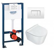 Catalano Zero newflush X-kompakt toiletpakke inkl. sde m/softclose, mellem cisterne og hvid betjening