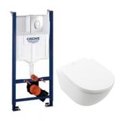 V&B Subway 3.0 m/CeramicPlus og TwistFlush toiletpakke inkl. sde m/soft-close, cisterne og krom betjening
