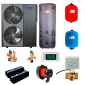 Langå komplet varmepumpeanlæg til radiator/gulvvarme og brugsvand - 22 Kw