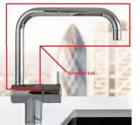 Vola Komplet tud til KV1 - Messing - Til armatur før 1997