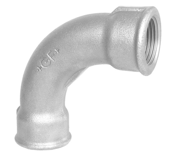 GF Galvaniseret lang b&oslash;jning - Muffe/Muffe - 3/4"