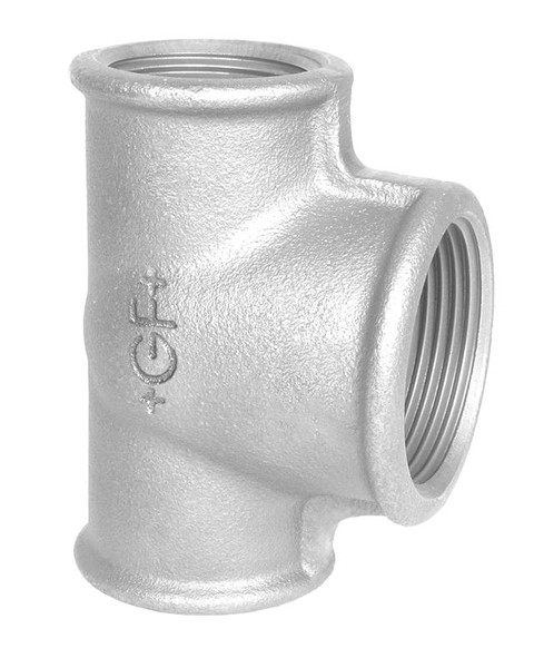 GF Galvaniseret T-stykke - Muffe - 1 1/4" - 1/2"