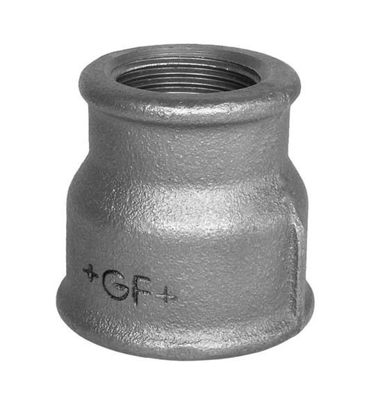 GF sort formmuffe - Muffe/Muffe - 1 1/2" - 3/4"