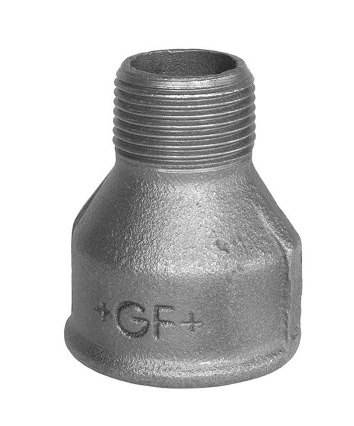 GF sort spidsmuffe - Muffe/Nippel - 1 1/2" - 1"
