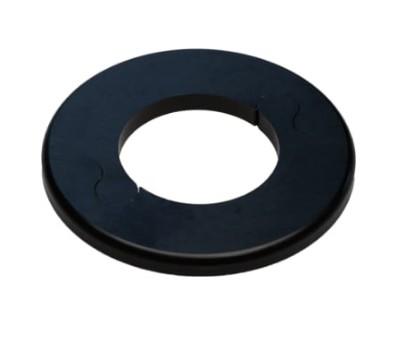 Metalwo Alu fit rosette Ø28 - Mat sort
