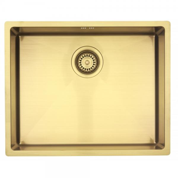 Lavabo Kubus 500 Soft køkkenvask - Guld/messing (børstet) Lavabo Kubus 500 Soft køkkenvask - Guld/messing (børstet)