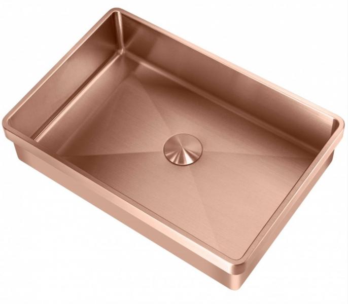 Lavabo High h&aring;ndvask t/nedf&aelig;ldning - Uden hanehul - Kobber