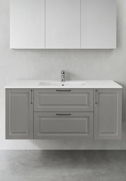 Hafa Grace underskabe m/60 cm skuffer og 2 x 30 sideskabe - Grå mat rammefront