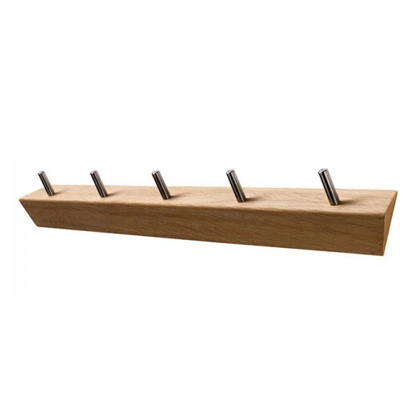 Hoigaard KR-5 knagerække m/5 knager - Eg/sæbe