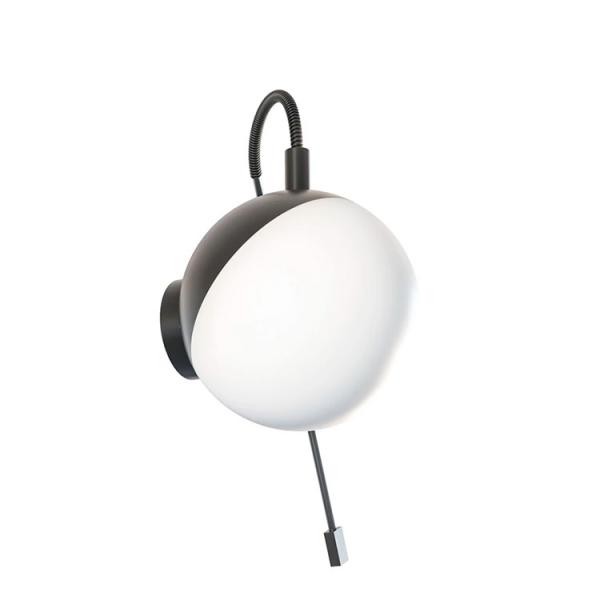 Dansani Bubble LED-lampe til spejl m/lysstyring Ø120mm - Mat sort