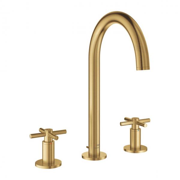 Grohe Atrio 3-hulsbatteri - Børstet cool sunrise