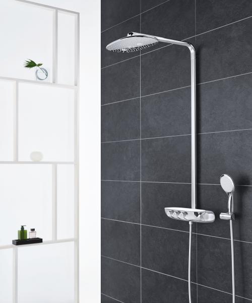 Grohe Rainshower SmartControl 360 DUO brusesystem m/ termostat - Krom/hvid