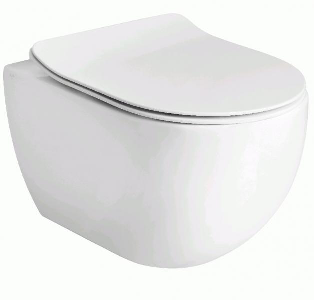 Lavabo Glomp rimless væghængt toilet - Mat hvid