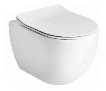 Lavabo Glomp Mini rimless væghængt toilet - Hvid Lavabo Glomp Mini rimless væghængt toilet - Hvid