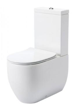 Lavabo Flo Back-to-Wall toilet m/techbehandling - Mat hvid