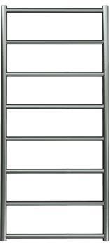 Kriss Polaris håndklædetørrer - 50x113 cm - Rustfrit stål