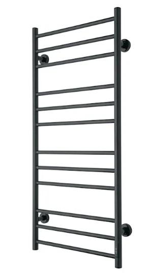 TVS Eldo 12 håndklædetørrer lige - 53x116 cm - Sort