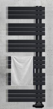 Kriss Stella håndklæderadiator - 1312x600 - Mat sort