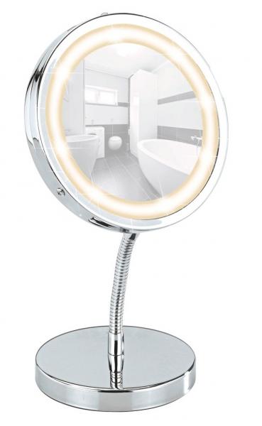 Wenko Brolo kosmetikspejl til bord - Vendbar m/LED og 3x forstørrelse